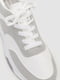 Біло-сірі кросівки на білій підошві | 6759364 | фото 2