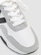 Біло-сірі кросівки із чорними вставками | 6759379 | фото 2