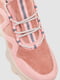 Рожеві високі кросівки на масивній підошві | 6759385 | фото 2