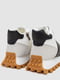 Біло-сірі кросівки на рельєфній підошві | 6759389 | фото 4