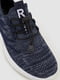 Синьо-сірі текстильні кросівки на шнурівці | 6759398 | фото 2
