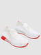 Белые кроссовки с красным рисунком на подошве | 6759404 | фото 3