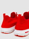 Червоні текстильні кросівки на білій підошві | 6759411 | фото 4