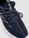 Темно-синие текстильные кроссовки на массивной подошве | 6759412 | фото 2