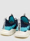 Сині текстильні кросівки на білій підошві | 6759418 | фото 4