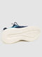 Синие текстильные кроссовки на белой подошве | 6759418 | фото 5