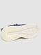 Темно-синие текстильные кроссовки на белой подошве | 6759421 | фото 5