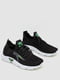 Черные текстильные кроссовки на шнуровке | 6759426 | фото 3