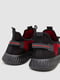 Черные текстильные кроссовки на шнуровке | 6759429 | фото 4