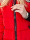 Червона стьобана куртка з капюшоном | 6759442 | фото 5