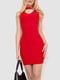 Красное мини-платье с фигурным вырезом | 6759483 | фото 2