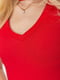 Красное мини-платье с фигурным вырезом | 6759483 | фото 5