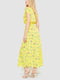 Жовта повітряна сукня в квітковий принт | 6759487 | фото 4