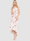 Нежно-розовое легкое платье в цветочный принт | 6759491