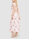 Ніжно-рожева легка сукня в квітковий принт | 6759491 | фото 4