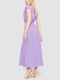 Сиреневое платье А-силуэта из струящейся ткани | 6759494 | фото 4