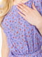 Сиреневое платье А-силуэта из струящейся ткани | 6759495 | фото 5