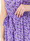 Сиреневое платье А-силуэта из струящейся ткани | 6759496 | фото 5