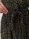 Чорна сукня А-силуету з тканини, що струмує | 6759497 | фото 5