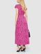 Розовое платье А-силуэта на поясе | 6759506 | фото 4