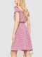 Рожева сукня А-силуету з розкльошеною спідницею в складку | 6759510 | фото 4
