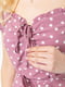 Розовое платье А-силуэта с расклешенной юбкой в складку | 6759510 | фото 5