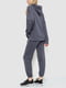 Сірий трикотажний костюм: худі та джогери | 6759565 | фото 4