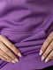 Фіолетова трикотажна худі з кишенею-кенгуру | 6759666 | фото 7