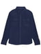 Флісова синя куртка-сорочка на ґудзиках | 6685264 | фото 9