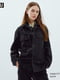 Джинсова куртка-сорочка чорного кольору на ґудзиках | 6729769 | фото 15