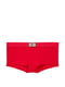 Трусы-шорты красные с логотипом бренда, декорированым стразами | 6729782 | фото 9