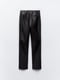 Еластичні розкльошені штани з екошкіри чорного кольору | 6729798 | фото 18
