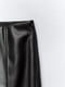 Эластичные расклешенные брюки из экокожи черного цвета | 6729798 | фото 19