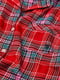 Фланелева піжама червона в клітинку: сорочка та штани | 6759766 | фото 4