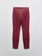 Еластичні облягаючі червоні штани з екошкіри | 6759906 | фото 7