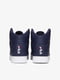 Високі кросівки синього кольору з вишитим логотипом бренду | 6729648 | фото 7