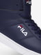 Високі кросівки синього кольору з вишитим логотипом бренду | 6729648 | фото 10