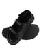 Чорні шкіряні сандалі з металевими гудзиками | 6759935 | фото 3