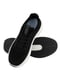 Чорні текстильні кросівки на білій підошві | 6759940 | фото 3