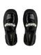 Чорна лаковані туфлі-лофери з декоративною фурнітурою | 6759942 | фото 4