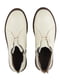 Шкіряні черевики молочного кольору на шнурівці | 6759943 | фото 4