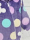Комбінезон з каптуром із міні-велсофту фіолетовий в горох | 6760031 | фото 3