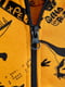 Ромпер чорно-жовтий з каптуром “Діно” із тринитки | 6760045 | фото 3