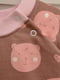 Ромпер-реглан рожевий “Сердечко” з начосом | 6760066 | фото 3