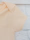 Боді персикового кольору із фактурного інтерлоку | 6760121 | фото 2