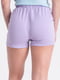 Фіолетові шорти з еластичним поясом та кишенями | 6761014 | фото 2