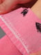 Демісезонні рожеві шкарпетки з написом | 6761029 | фото 3