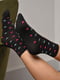Демісезонні чорні шкарпетки з принтом | 6761044 | фото 2