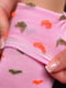 Демісезонні рожеві шкарпетки з принтом | 6761046 | фото 3