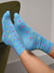 Демісезонні блакитні шкарпетки з принтом | 6761047 | фото 2